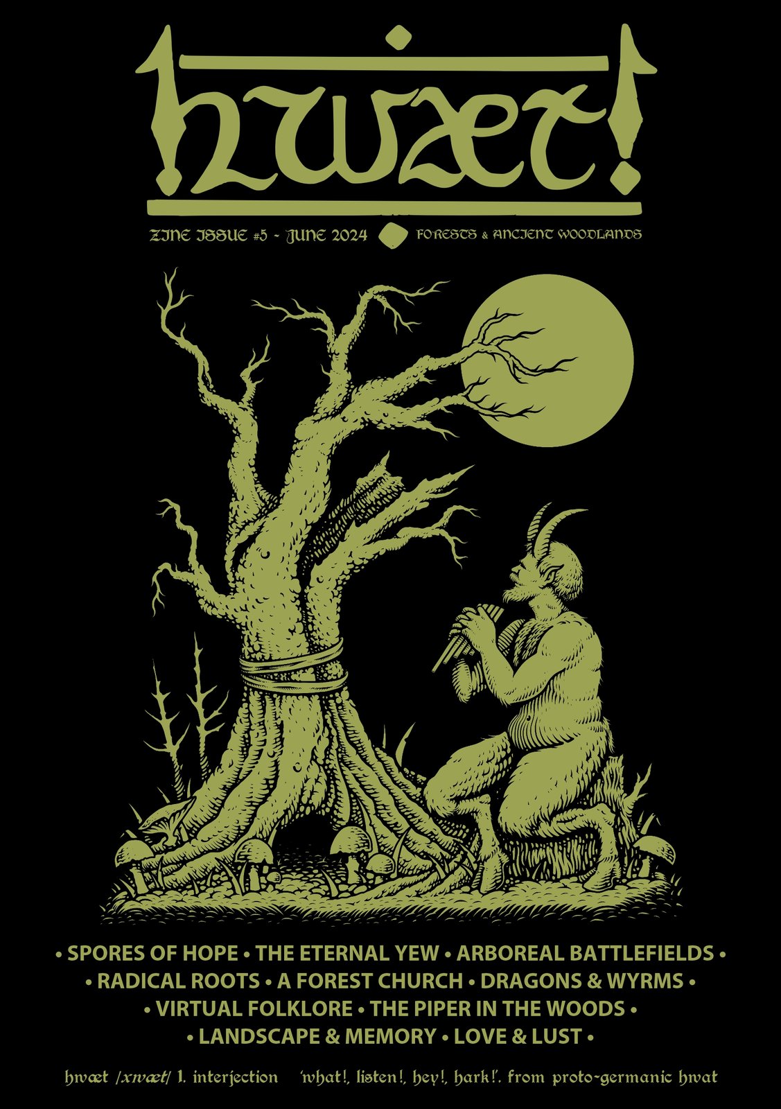 Zine Issue 5 - Forests & Ancient Woodlands | Hwaet! Zine